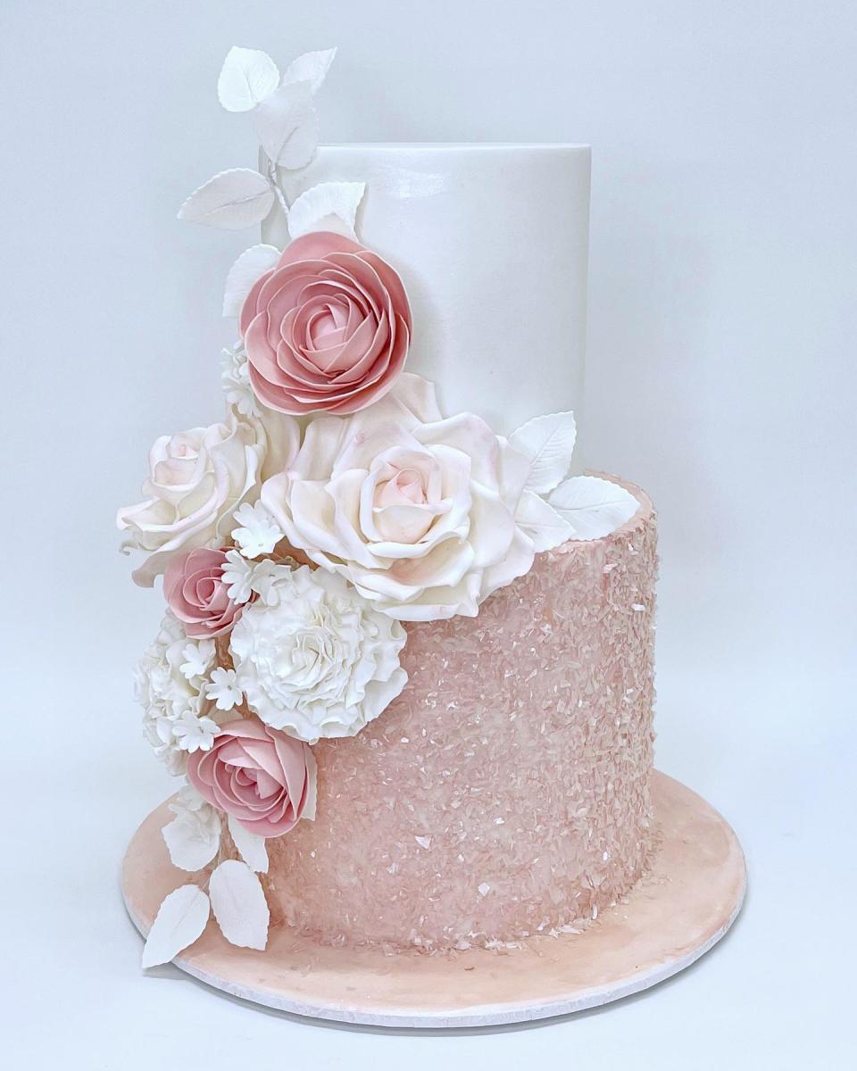 Marble and Gold Confirmation Cake No.OCC045 - Creative Cakes
